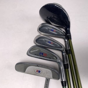 US Kids UL-18 Club Set 3W 8 9 PW Putter Kid Power 57-39 Graphite Junior RH- Dent