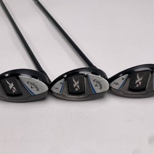 Callaway XR16 OS Hybrid Set 4 5 6 24* 27* 30* Bassara 50x5ct Ladies Graphite RH