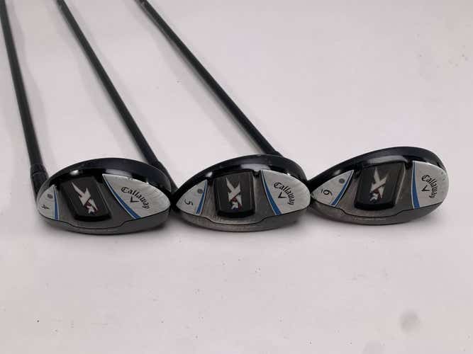 Callaway XR16 OS Hybrid Set 4 5 6 24* 27* 30* Bassara 50x5ct Ladies Graphite RH