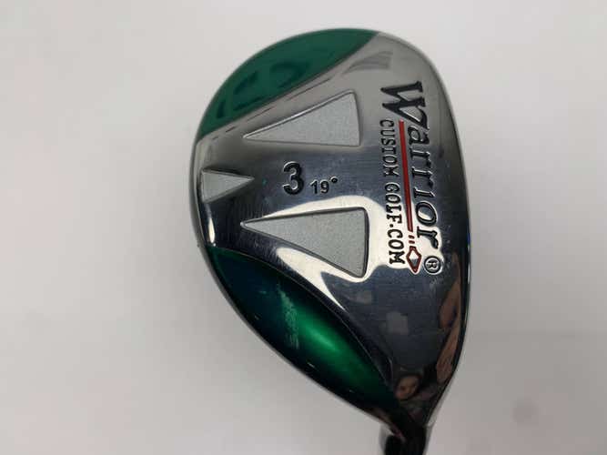 Warrior Custom Golf 3 Hybrid 19* Tour 3.1 Stiff Graphite Mens RH