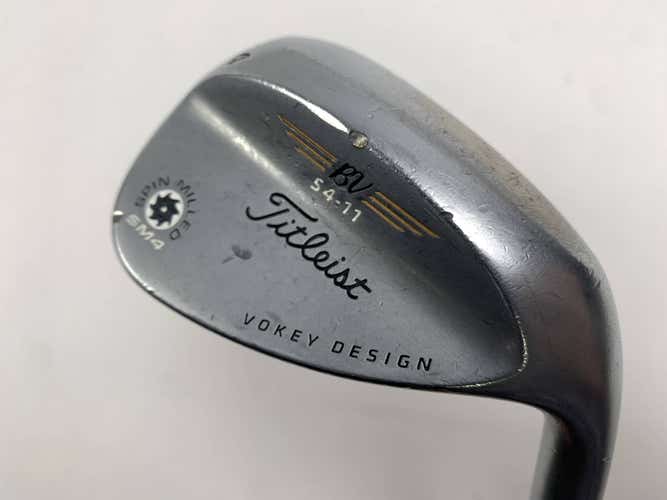 Titleist Vokey Spin Milled SM4 Chrome Sand Wedge SW 54* 11 Wedge Steel Mens RH