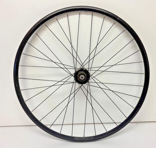 Black Aluminum Disc Brake 26" Quick Release Mountain Bike Rear Wheel CLEAN