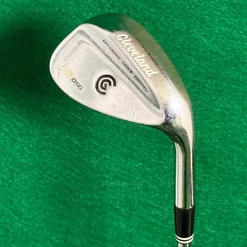 Cleveland 588 DSG Chrome 58 Lob Wedge Dynamic Gold Steel Wedge Flex