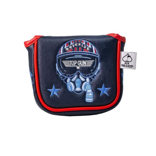 Pins And Aces Golf Top Gun Maverick Mallet Headcover Synthetic Leather NEW