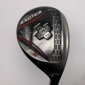 Tour Edge Exotics E8 4 Hybrid 22* UST Mamiya Recoil 670 F4 Stiff Mens RH