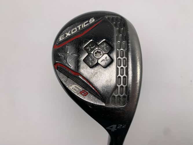 Tour Edge Exotics E8 4 Hybrid 22* UST Mamiya Recoil 670 F4 Stiff Mens RH