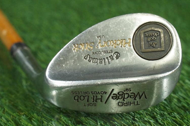 Callaway Hickory Stick 59 Hi-Lob Wedge Steel Core Third Wedge RH ~ CRACK READ!!