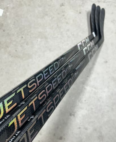3 PACK 95 Flex P28M Senior CCM Jetspeed FT7 Pro Left Hand Hockey Stick Pro Stock (New) NCAA