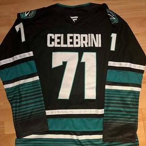 Macklin Celebrini San Jose Sharks Hockey Men's Jersey Stitched Size 52