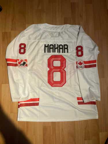 Cale Makar Team Canada Olympic Hockey Men's Jersey Stitched Size XL