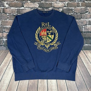 Polo Ralph Lauren Sweatshirt Mens Size XXL Pullover Big Logo Embroidered Crest