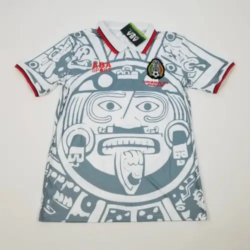 Mexico’s 1998 World Cup Retro white away Jersey M. La camiseta retro de México del Mundial de 1998