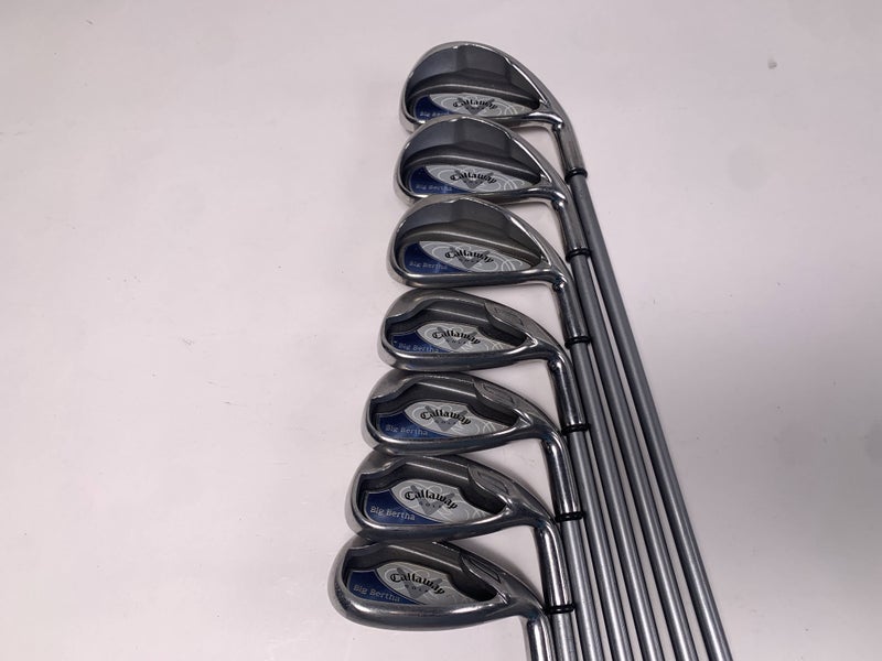 Callaway 2008 Big Bertha Womens Iron Set 5-PW+SW 55g Regular Graphite Mens RH