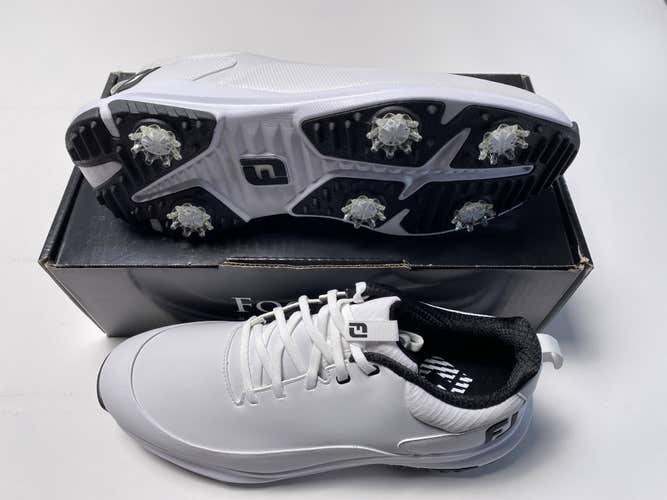 FootJoy FJ Tour Rival Golf Shoes White Black Men's SZ 10.5 (56958)