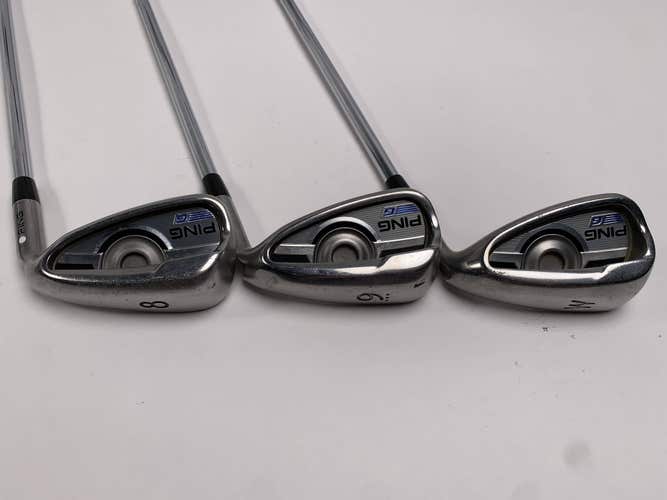 Ping G 2016 Iron Set 8-PW White Dot 3* Up AWT 2.0 Regular Steel Mens RH