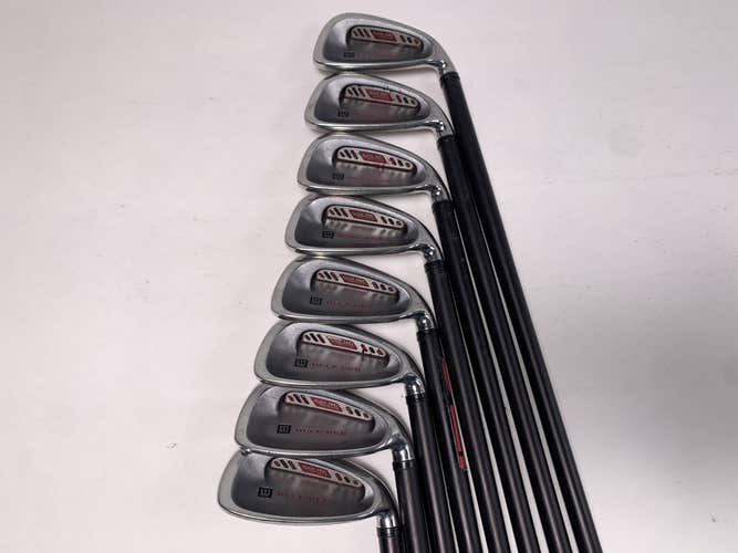 Wilson Deep Red Iron Set 3-PW Tri-Ply Fat Shaft Regular Graphite Mens RH