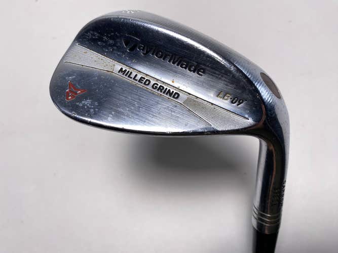 TaylorMade Milled Grind Satin Chrome Lob Wedge LW 58* 9 DG X100 Mens RH -.5"