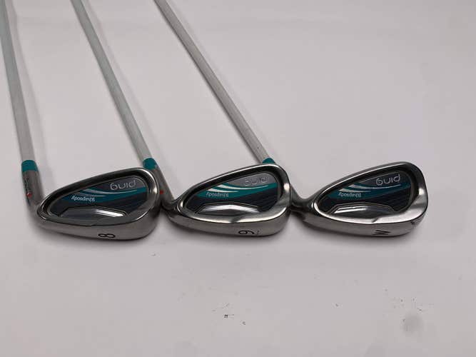 Ping Rhapsody 2015 Iron Set 8-PW Red Dot 1* Flat ULT220 Lite Ladies Graphite RH