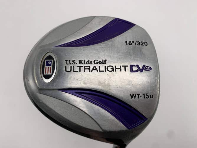US Kids Ultralight Dv2 Driver 16* Ultralight 54" Purple Youth Graphite Junior RH