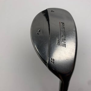 TaylorMade Rescue Mid 4 Hybrid 22* Paragon Stiff Graphite Mens RH