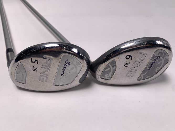 Ping Serene 5 & 6 Hybrid Set 26* 30* ULT210 Ladies Graphite Womens RH