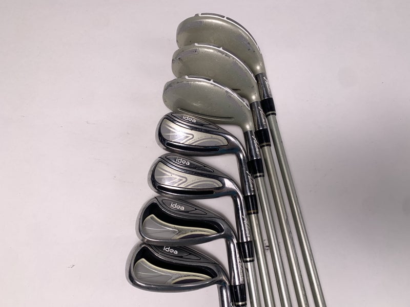 Adams Idea Womens 2014 Hybrid Iron Set 4-PW+SW Idea UltraLite 50g Ladies RH