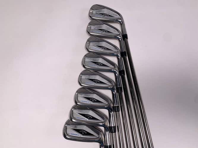 Callaway Paradym Ai Smoke HL Iron Set 5-PW+AW+GW RCH 65 Senior Graphite Mens RH