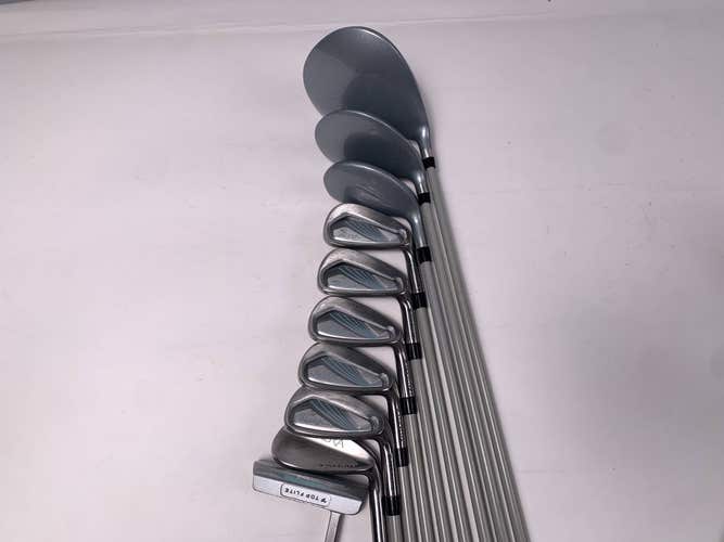 Top Flite Aura Club Set Driver 3W 5H 6-PW SW Putter Aura Ladies Graphite RH