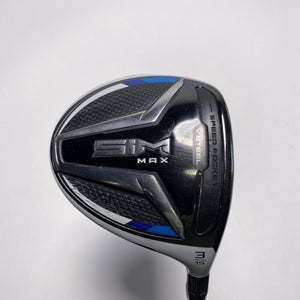 TaylorMade SIM MAX 3 Fairway Wood 15* HZRDUS RDX Smoke Red 6.0 Stiff RH