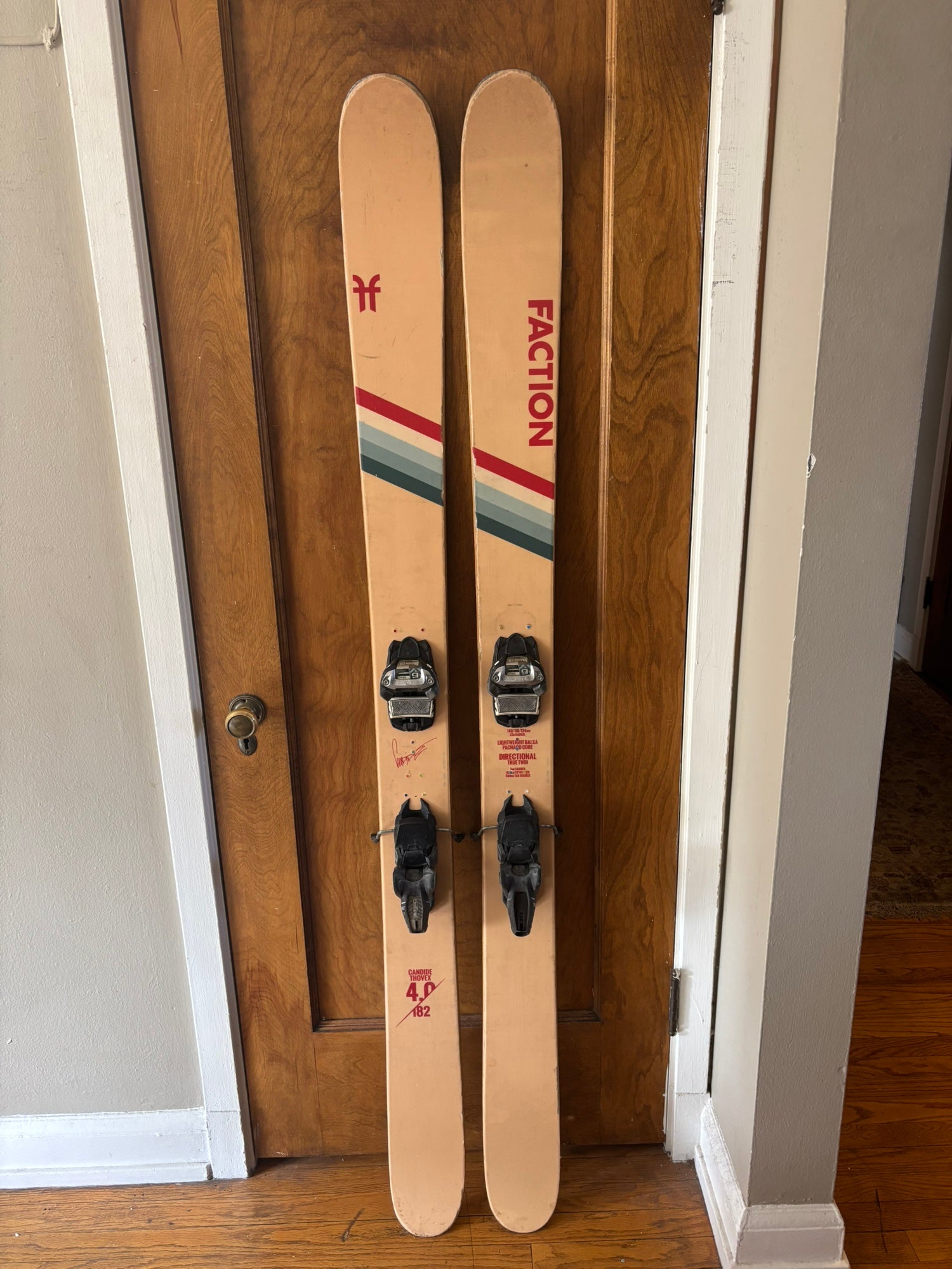 Used 2022 Faction Candide Thovex 3.0 skis w/ Marker Griffon 13