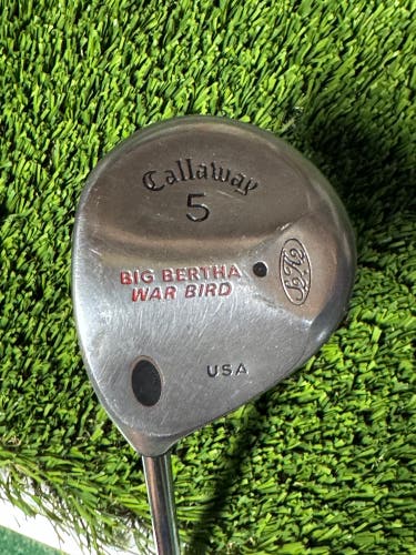 Callaway Big Bertha War Bird 5W Wood Memphis 10 Steel Shaft Regular Flex Left