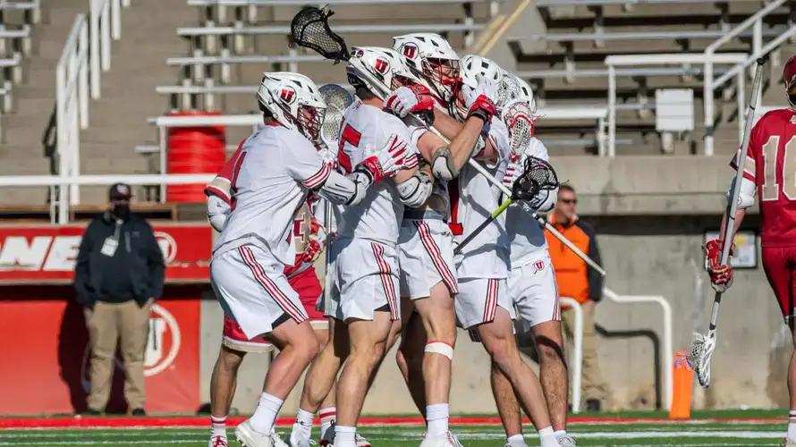 Under Armour Utah lacrosse mens game shorts L large NEW