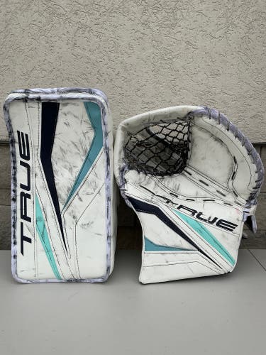 Philipp Grubauer True L12.2 Glove And Blocker Pro Stock (Used) 7369