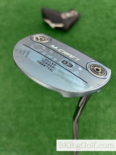 Mizuno M. Craft OMOI 03 Milled Forged Blue Ion 35 Putter w Headcover
