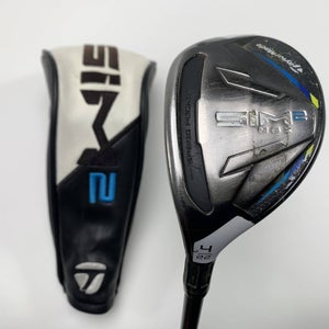 TaylorMade SIM2 MAX Rescue 4 Hybrid 22* LAGP Tour AXS 65g Senior LH HC