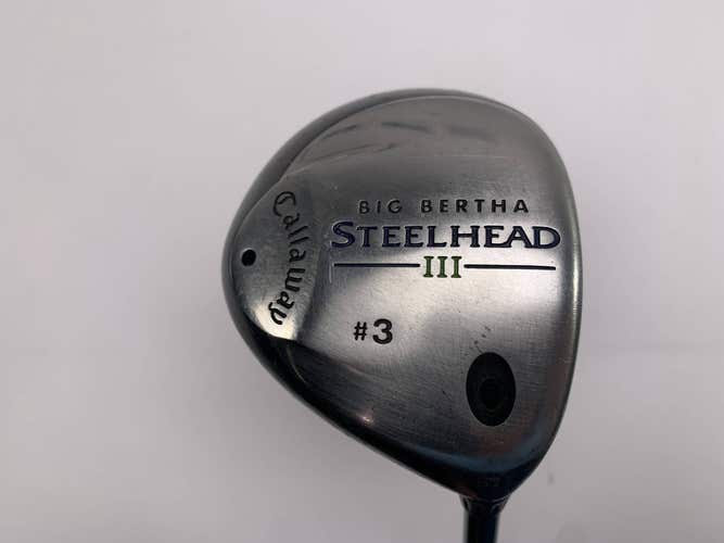Callaway Steelhead III 3 Fairway Wood 15* System III Regular Graphite Mens RH