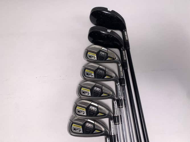 Adams Idea Tech V3 Hybrid Iron Set 5-PW+GW Idea V3 Graphite & Steel Mens RH