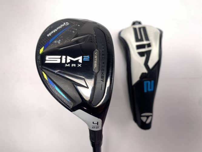 TaylorMade SIM2 MAX Rescue 4 Hybrid 22* Fujikura Ventus Blue 5A Senior RH HC