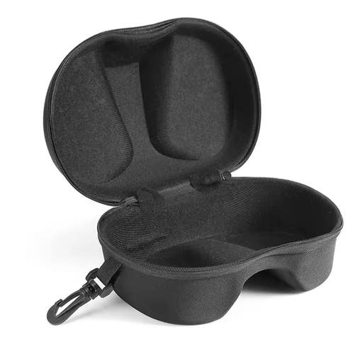 Padded Soft Scuba Dive Snorkel Mask Goggles Zipper Case Storage Box Pouch + Clip
