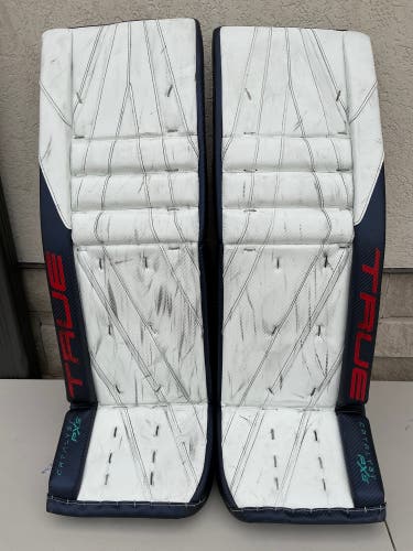 Aleš Stezka True Catalyst PX5 Goalie Leg Pads Pro Stock (Used) 3031