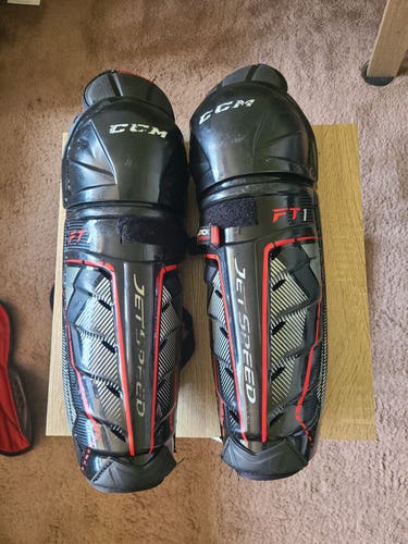 Senior CCM JetSpeed FT1 14" Shin Pads (Used)