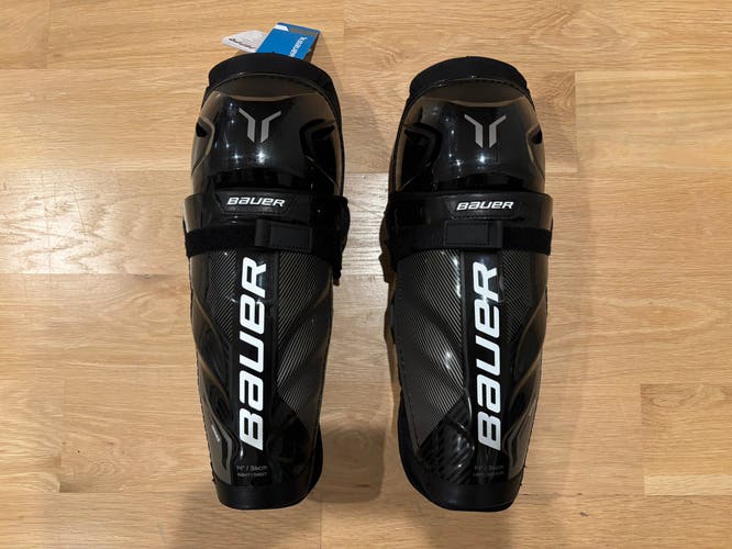 Brand New Bauer Pro Series Shin Pads - 14”