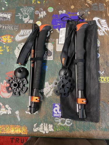 Union Snowboard Bindings Splitboard Touring Poles New Set Of 2