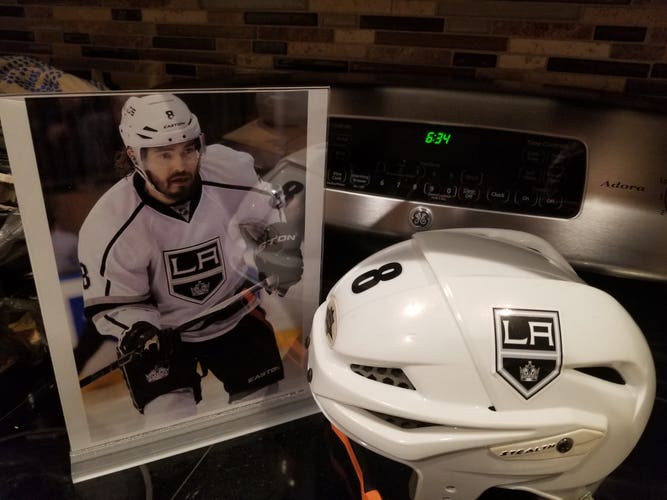 DREW DOUGHTY FULL-SIZE LOS ANGELES KINGS EASTON DISPLAY HELMET #8