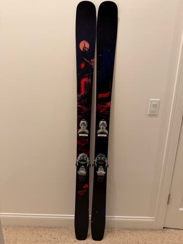 2025 182 cm Moment Countach 104 Skis With Look Pivot 15 bindings