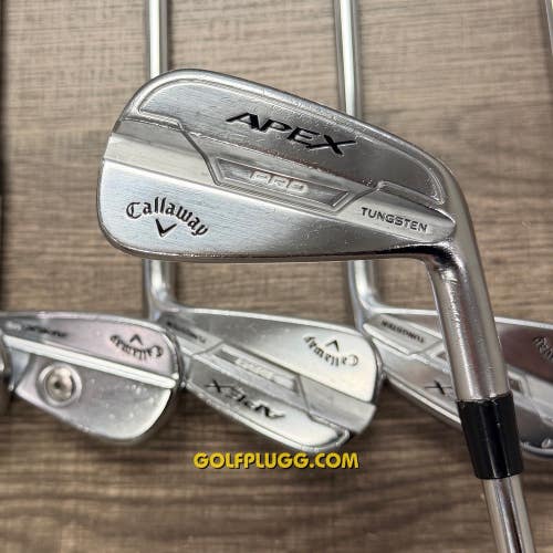 +1/2 Callaway Apex Pro/ Apex MB 21 Iron Set 4-PW / Dynamic Gold, X Stiff (58)