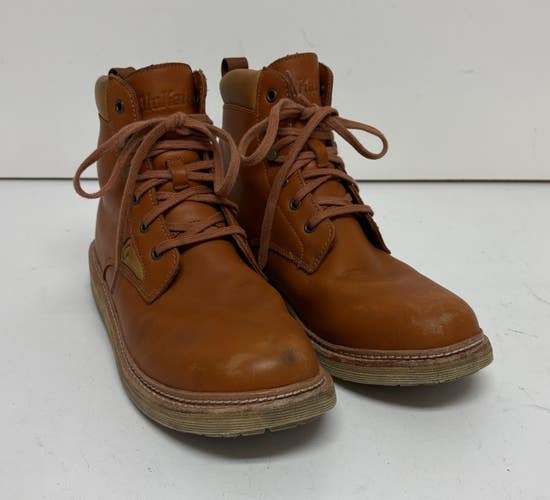 Olukai Kilakila Light Brown Leather Lace Up Boots US Men's 11.5 EU 44.5 GREAT