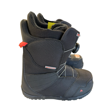 Used Burton ZIPLINE Boys Snowboard Boots Black Junior 06 10299-S000303146