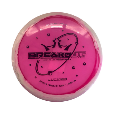 Used Dynamic Discs LUCID ICE BREAKOUT Disc Golf Driver Pink 10299-S000304543