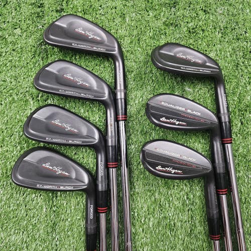 Ben Hogan FT. Worth Black FORGED Irons 6-PW (E) GW(52) LW(58) KBS Tour V Stiff